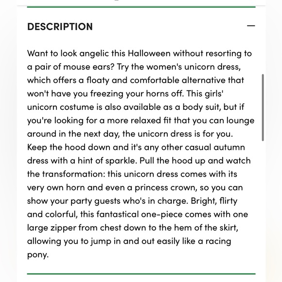 TIPSY ELVES UNICORN COSTUME DRESS PREOWNED XXL - Picture 7 of 10